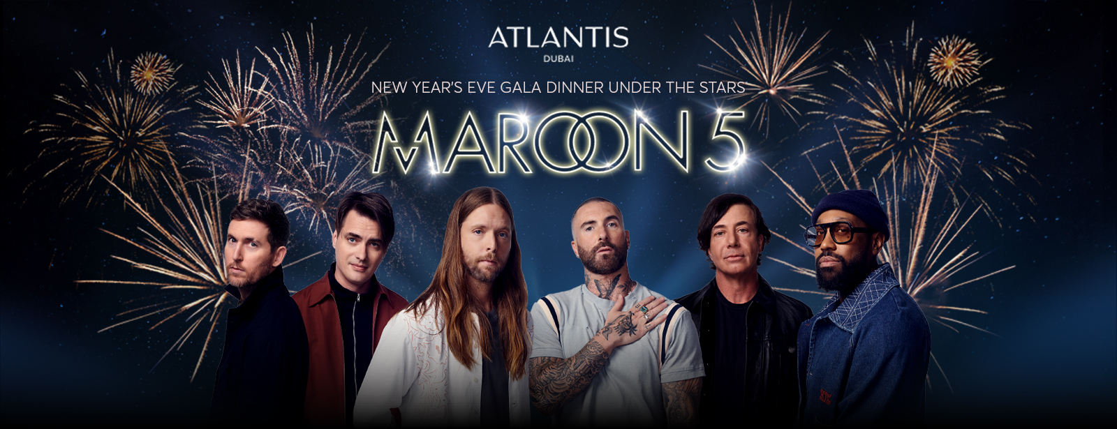 New Year’s Eve Gala Dinner with Maroon 5 at Atlantis Dubai – Dec 31, 2025