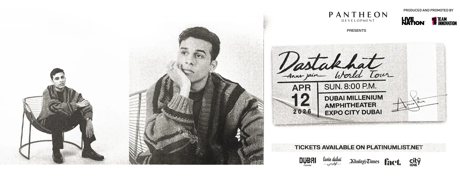 Anuv Jain Live at Expo City Dubai – Dastakhat World Tour 2026