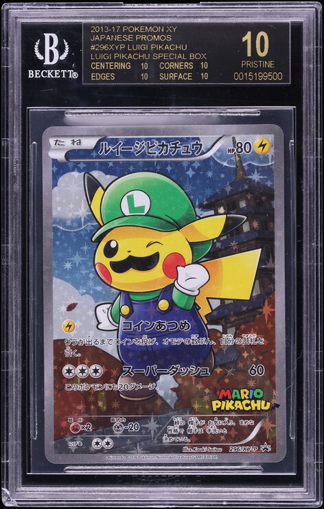 Luigi Pikachu BGS Black Label Sells for $216, 000, Setting New Pokémon Card Record