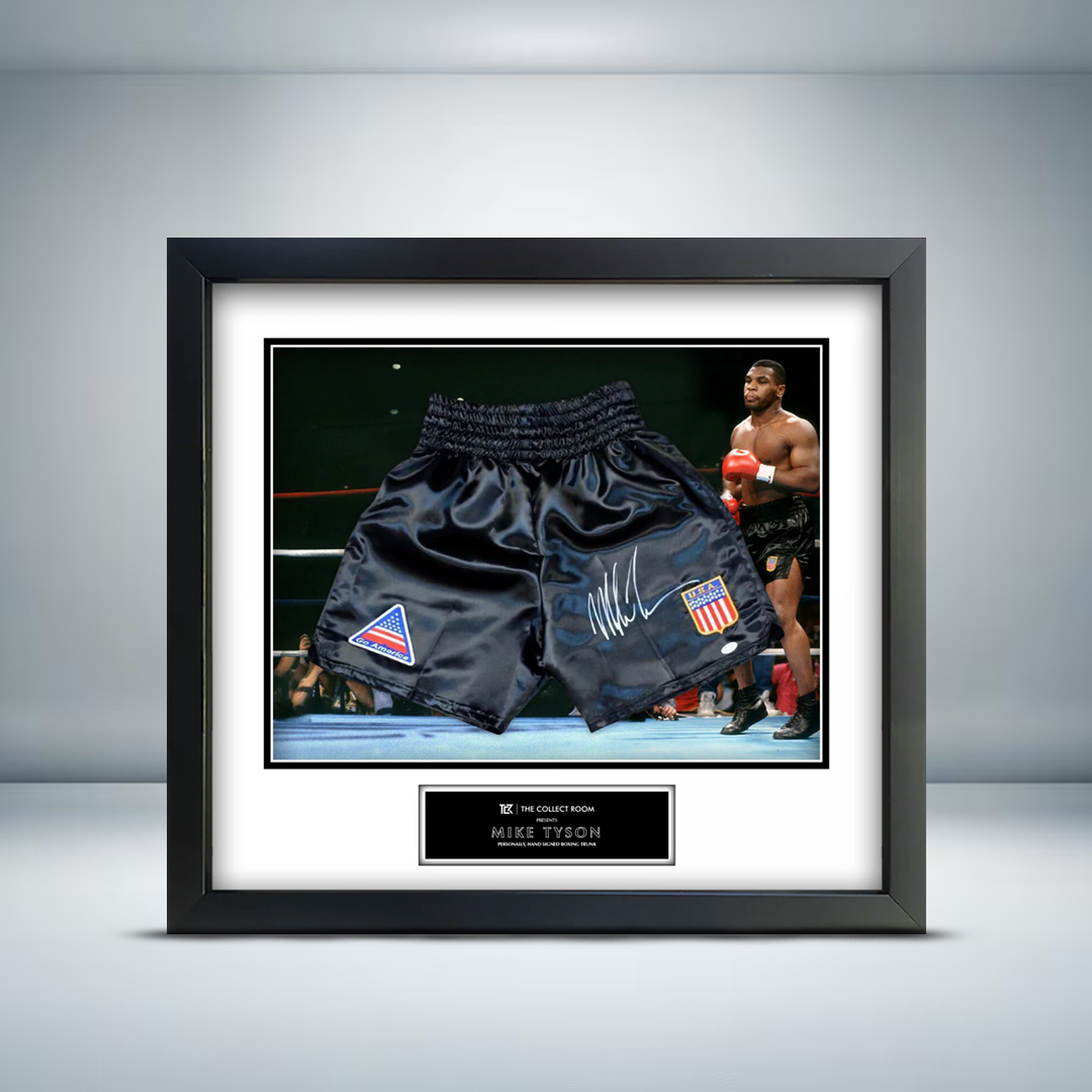 Mike Tyson Signed Boxing shorts